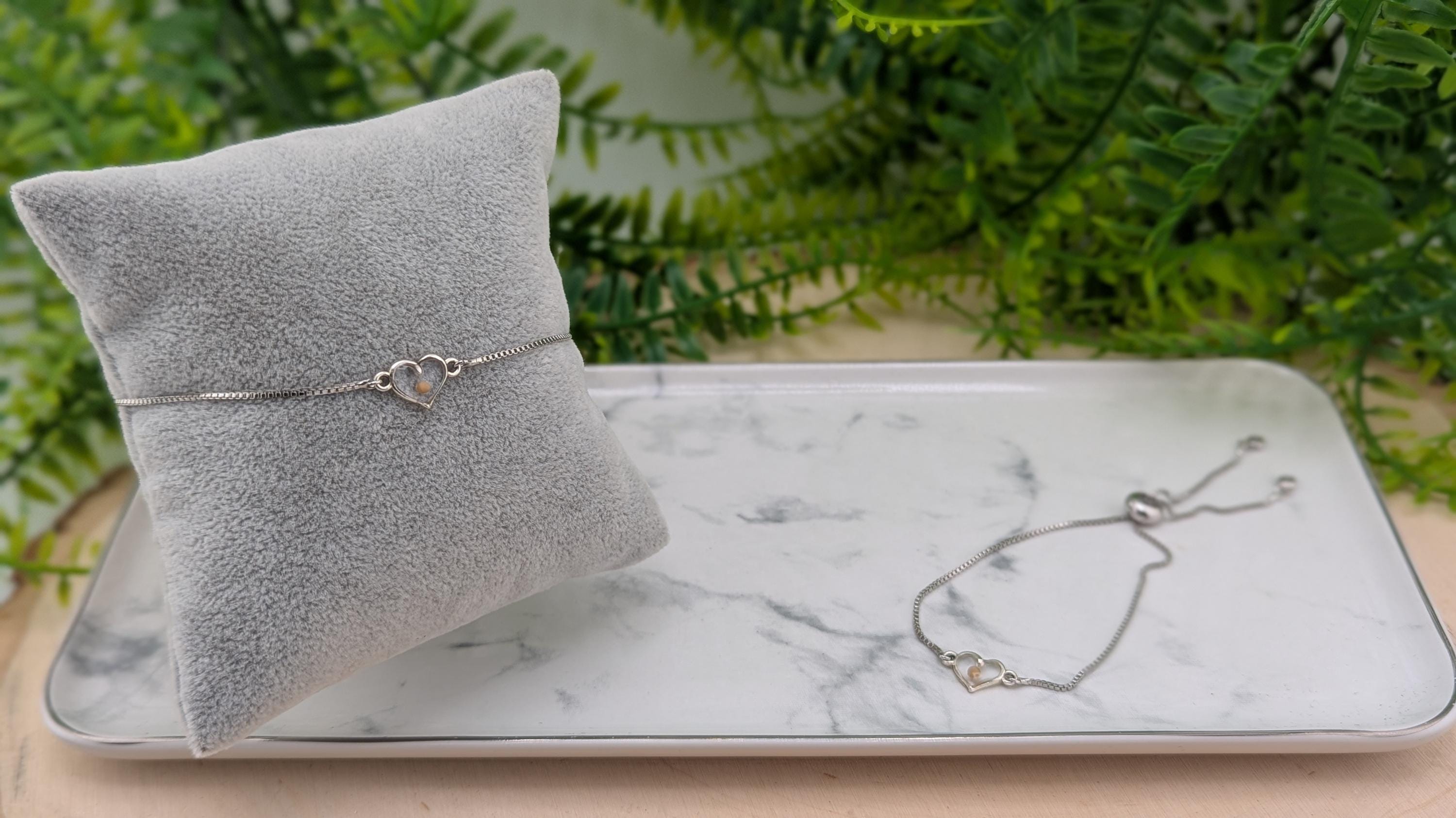 Mustard Seed slider chain bracelet