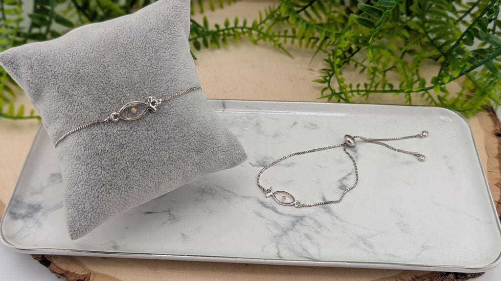 Mustard Seed slider chain bracelet