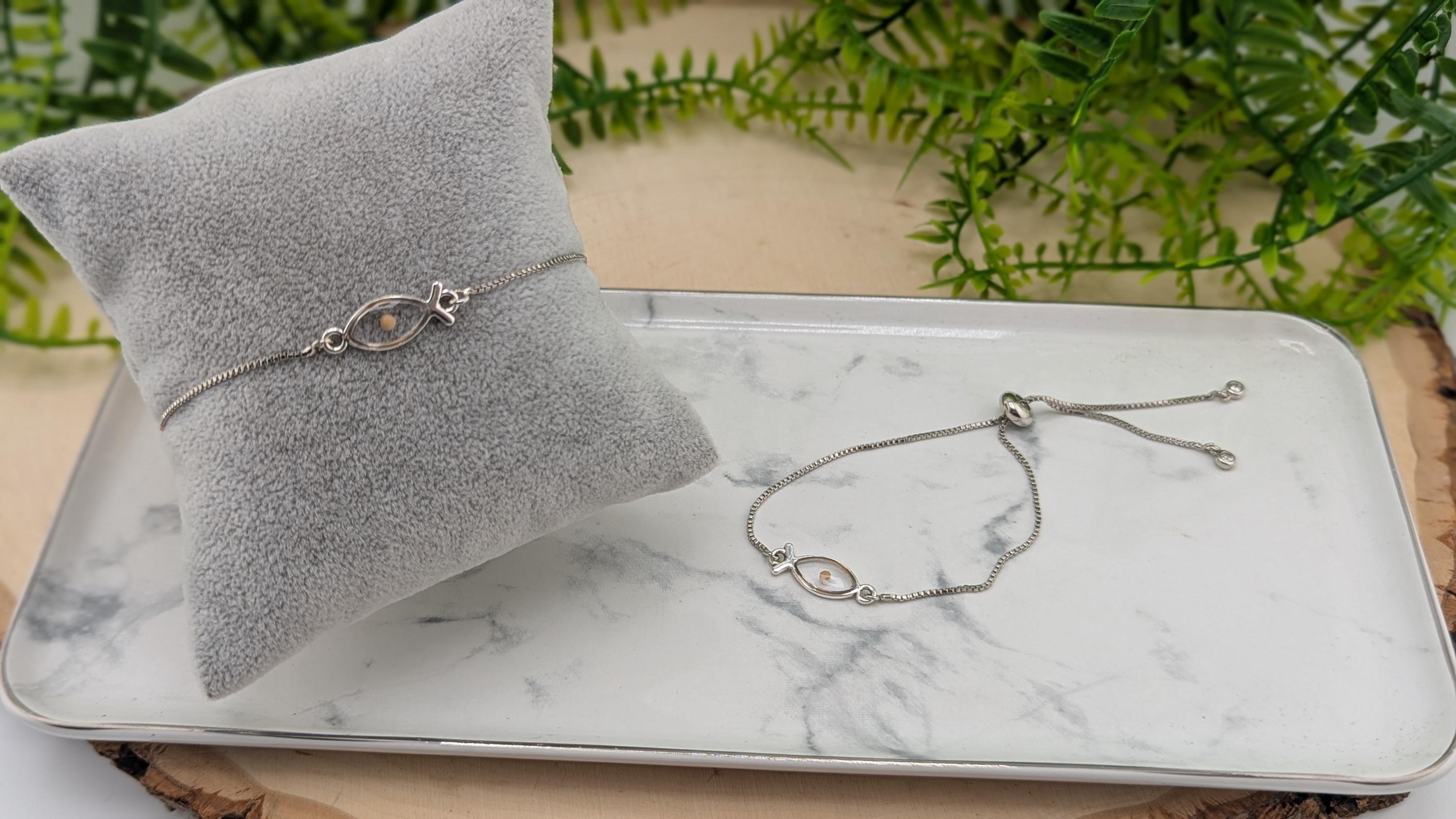 Mustard Seed slider chain bracelet